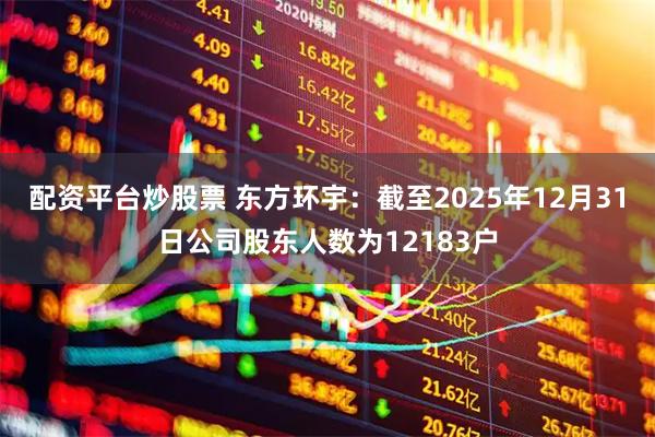 配资平台炒股票 东方环宇：截至2025年12月31日公司股东人数为12183户