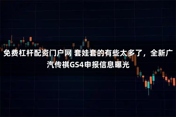 免费杠杆配资门户网 套娃套的有些太多了，全新广汽传祺GS4申报信息曝光